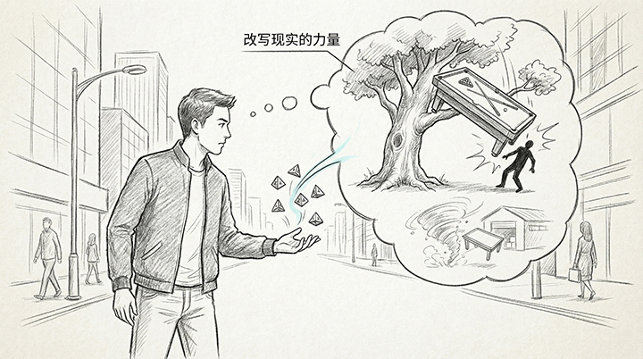 现实扭曲效果示意